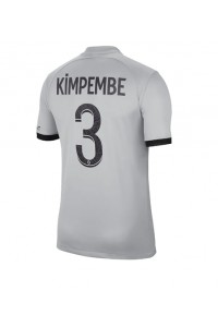 Paris Saint-Germain Presnel Kimpembe #3 Fotballdrakt Borte Klær 2022-23 Korte ermer